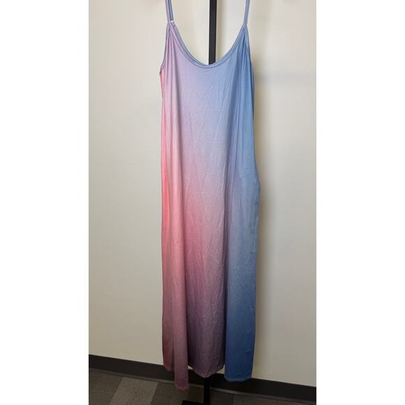 Cupshe Pink and Blue Ombre Midi Dress - Picture 2 of 5